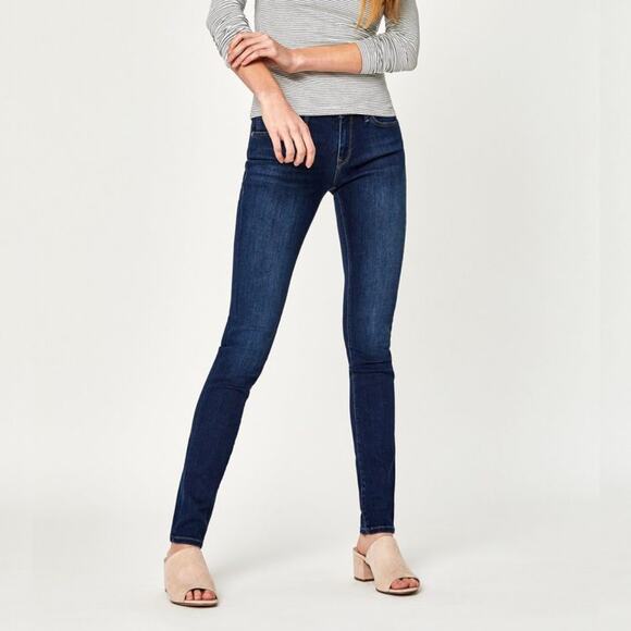 Mavi Alexa Skinny Jeans Medium Wash Distressed High Rise Jeans Size 28 - Picture 1 of 7